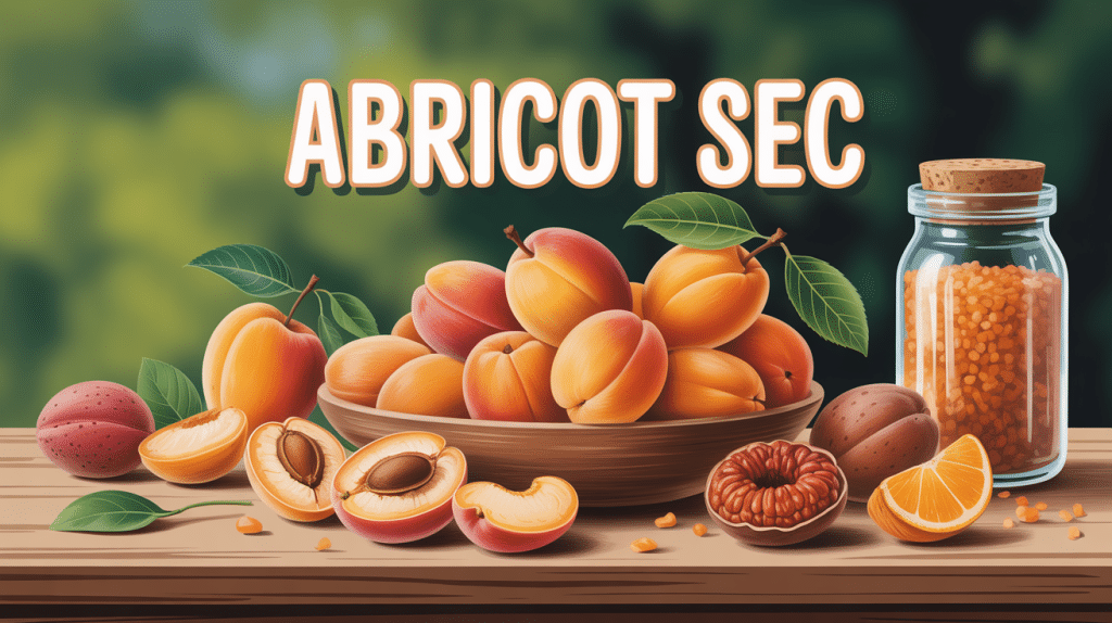abricot sec posé sur table ambiance nutrition
