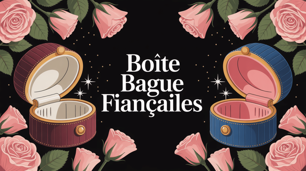 boite bague fiancaille différentes élégantes ouvertes