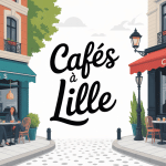 illustration chaleureuse cafés à Lille