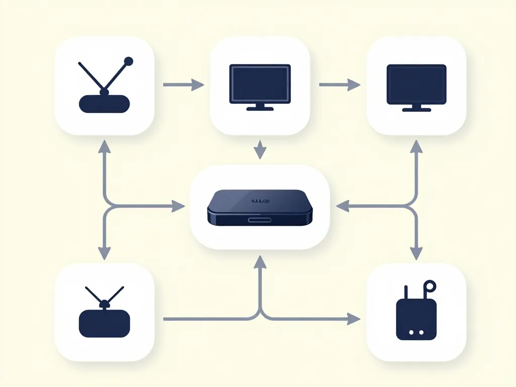 comparer alternatives tv chambre sans prise antenne concept diagramme