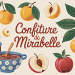 confiture mirabelle maison et bocaux dorés