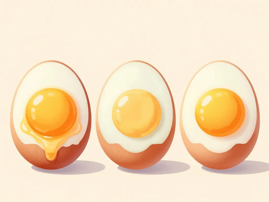 diagramme cuisson oeufs textures et temps