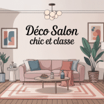 déco salon chic et classe illustration salon moderne
