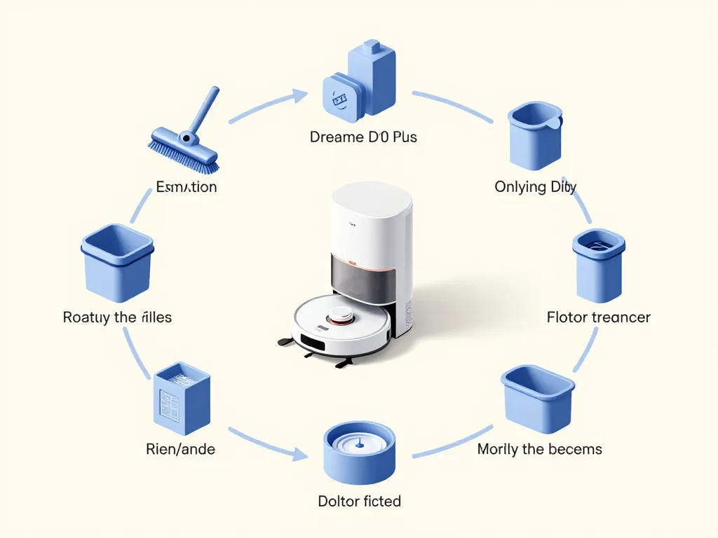 dreame d10 plus problème routine entretien