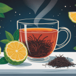 earl grey and tasse de thé noir et bergamote ambiance élégante