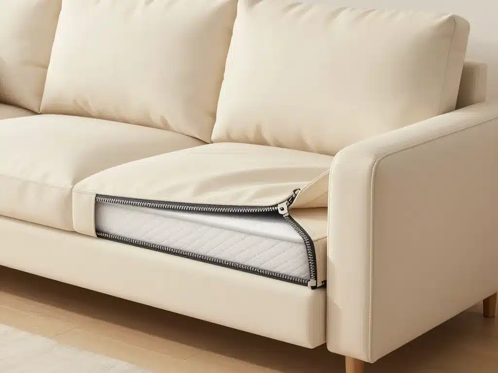 housse bz 140 avec fermeture éclair zip et matelas exposés