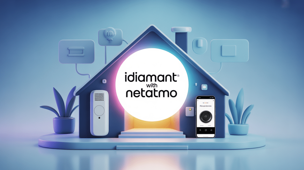 idiamant with netatmo illustration domotique et interphone