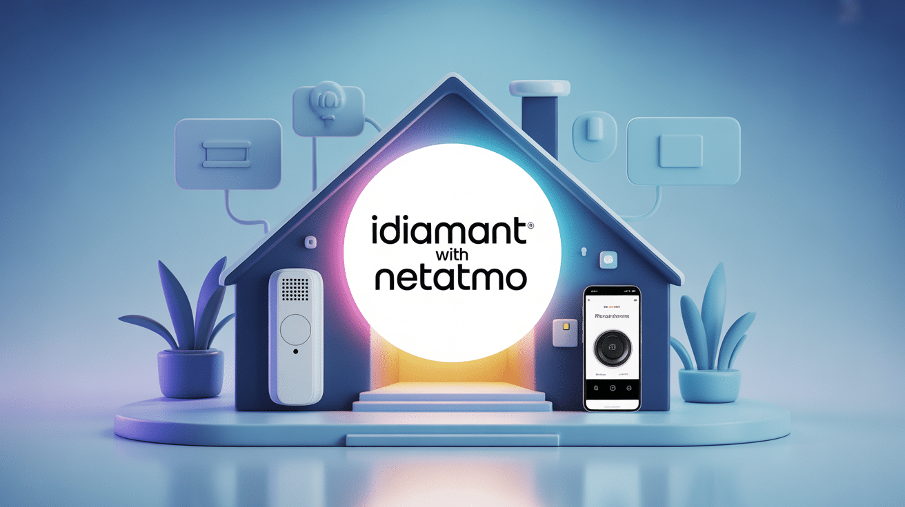 idiamant with netatmo illustration domotique et interphone