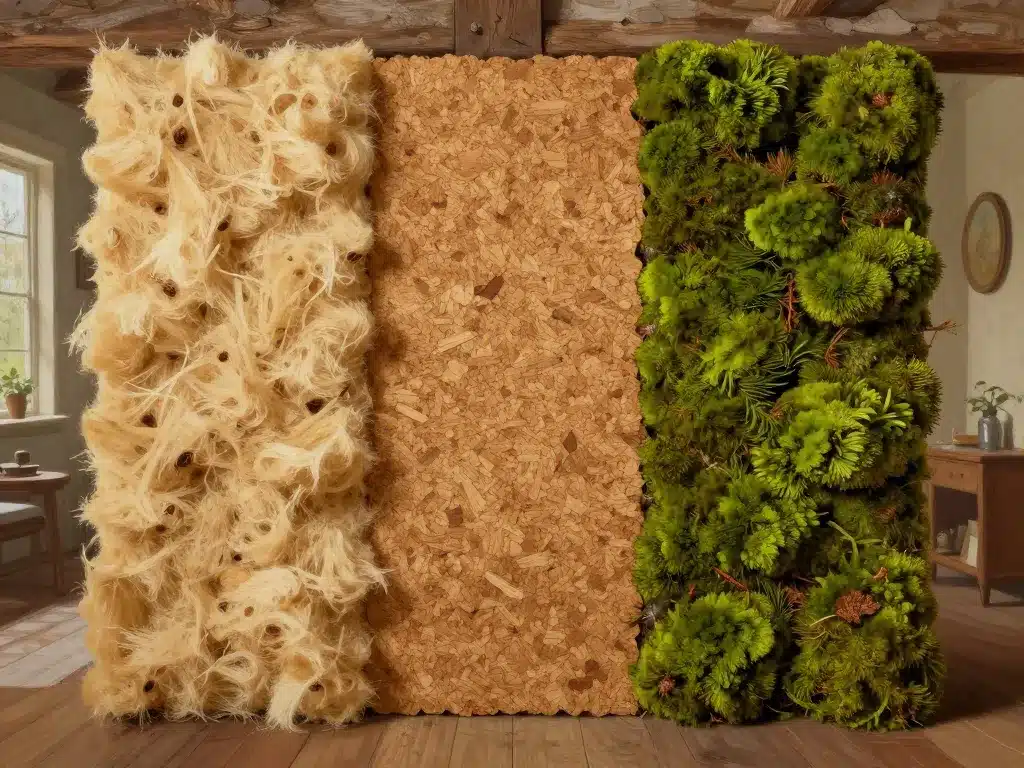 isolation mur intérieur maison ancienne matériaux naturels biosourcés