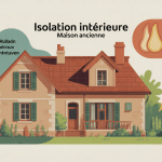 isolation mur intérieur maison ancienne illustration moderne vectorielle