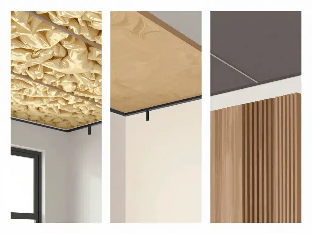 comparatif solutions isolation phonique plafond