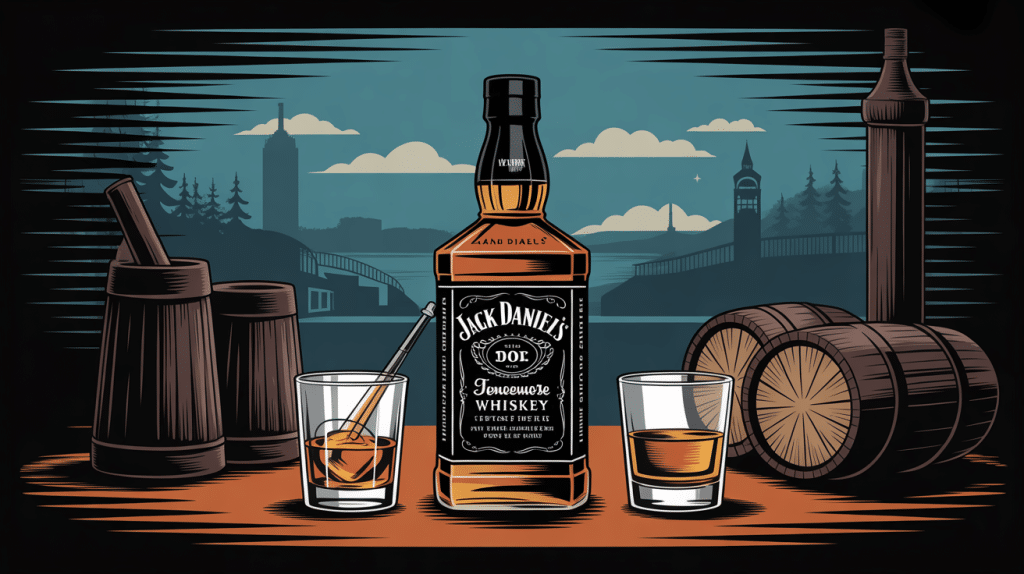 jack daniels jack daniels bouteille ambiance vintage