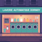 laverie automatique dormoy quartier urbain moderne