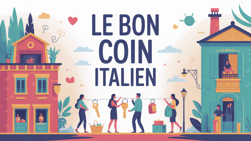 illustration le bon coin italien échange objets annonces