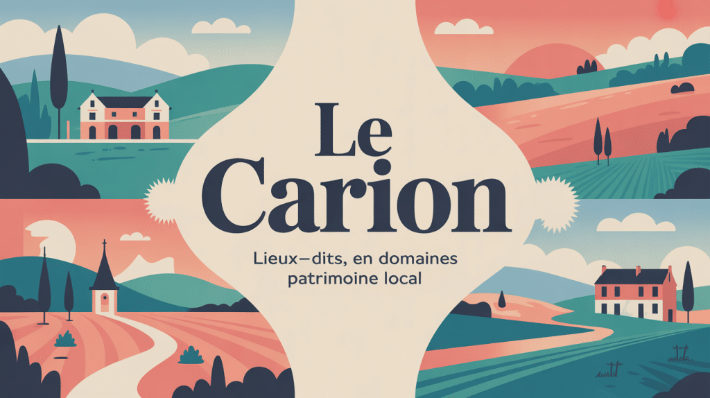 illustration conceptuelle le carion lieux-dits domaines patrimoine