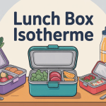 Sélection lunch box isotherme avec repas chauds et froids sur un bureau