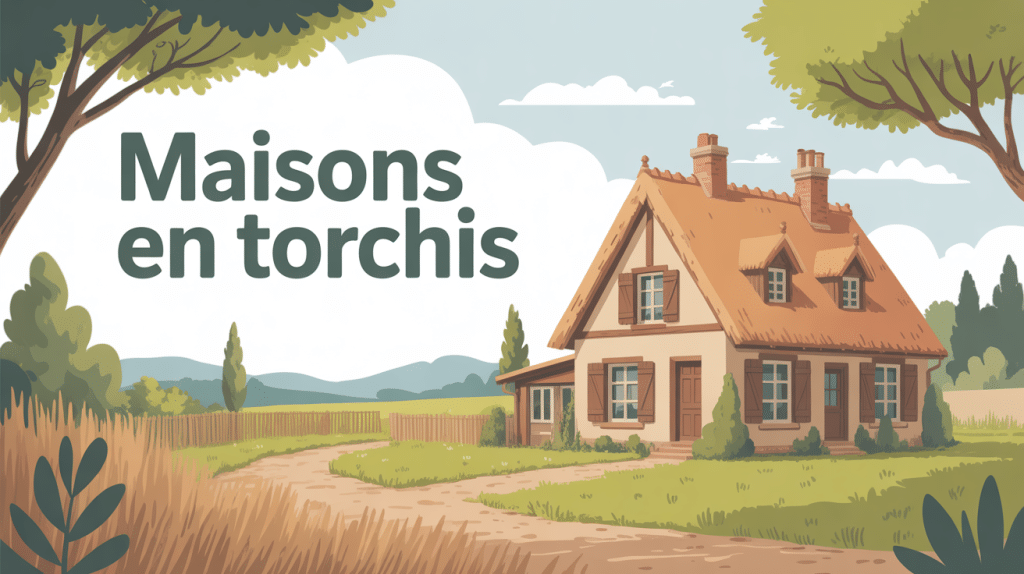 maisons en torchis illustration maison écologique
