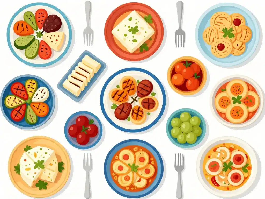 spécialités et mezzes menu tzitzikas kai mermigas athènes