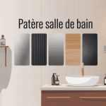 Illustration de patere salle de bain moderne et organisée