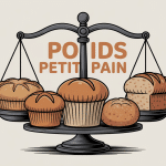 illustration du poids d un petit pain avec plusieurs petits pains sur une balance