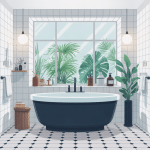 porte-savon douche sans perçage installés sur carrelage, faïence et verre