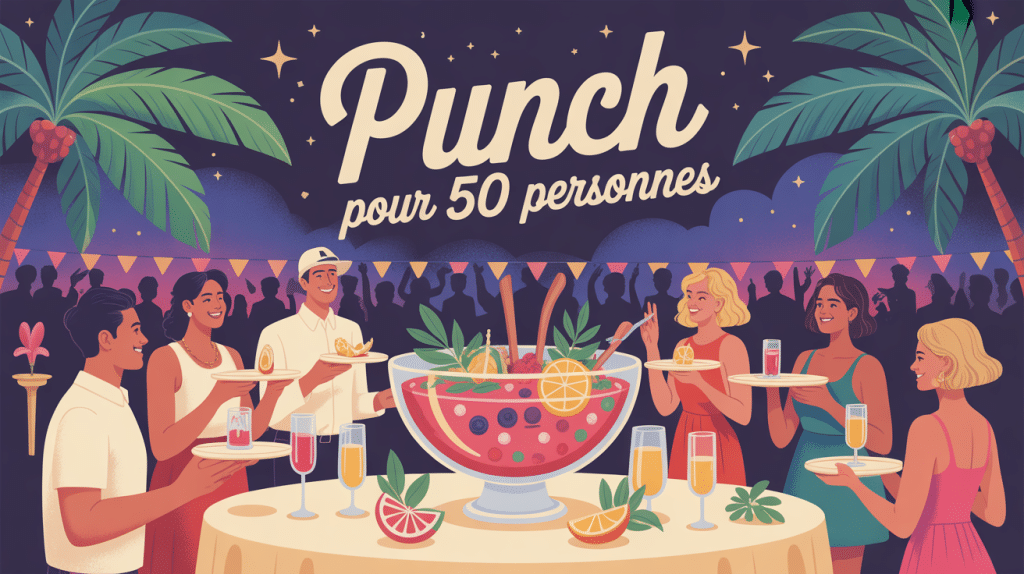 soirée festive punch 50 personnes