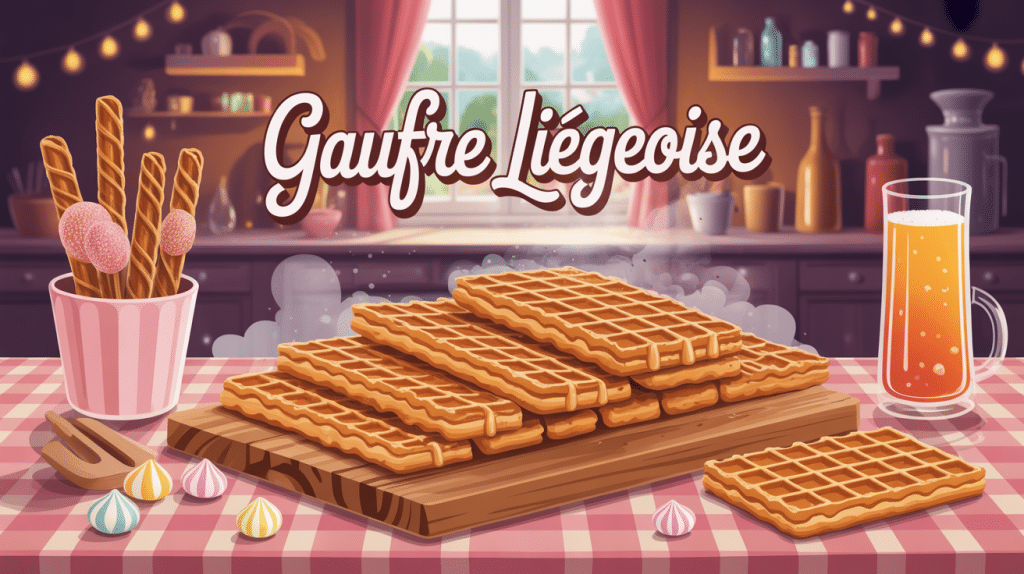 recette gaufre liegeoise ambiance fête foraine belge