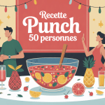 recette punch 50 personnes table festive punch géant