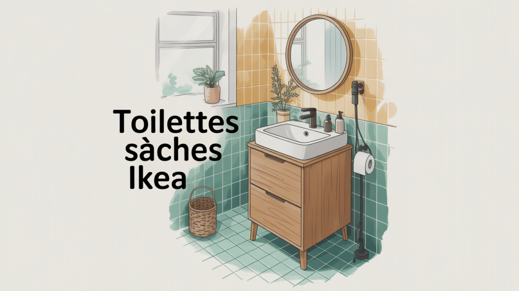toilettes sèches ikea meuble modifié dans petit intérieur lumineux