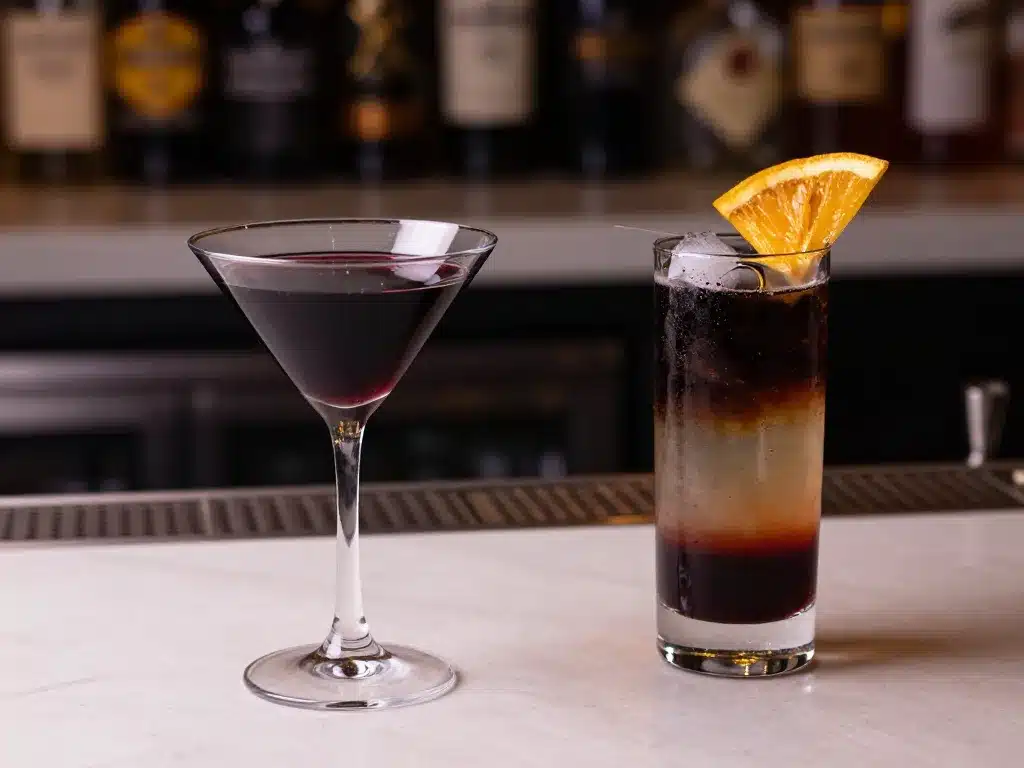 vodka black cocktails bar visuel