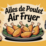 Ailes de poulet air fryer croustillantes illustration