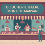 illustration boucherie halal mont de marsan moderne