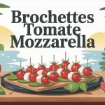 brochettes tomate mozzarella, plateau apéritif été