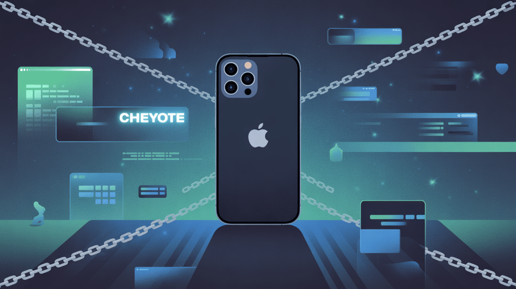 Illustration Cheyote jailbreak iOS cybersécurité