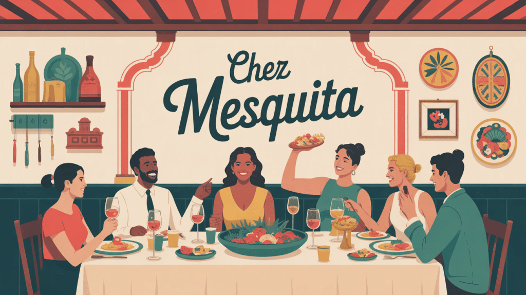 Ambiance conviviale chez Mesquita, restaurant portugais