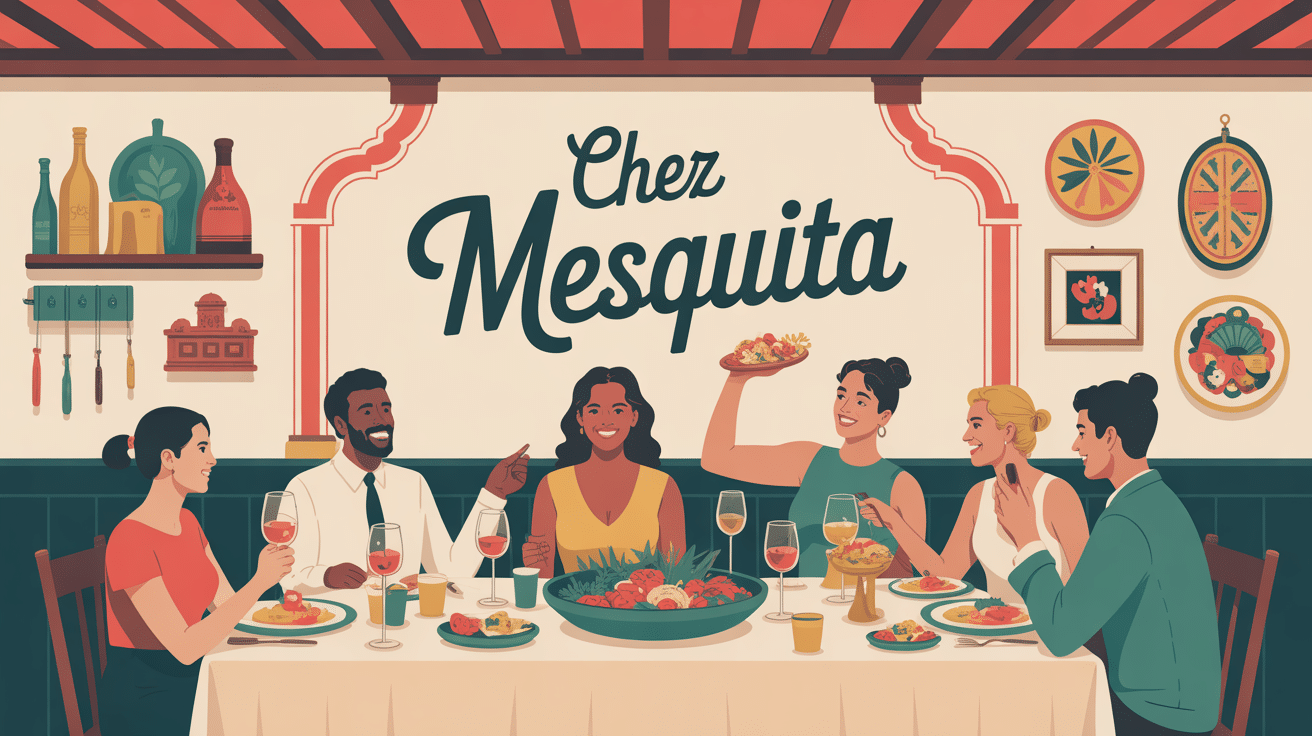 Ambiance conviviale chez Mesquita, restaurant portugais