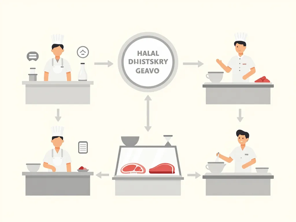 Diagramme choix boucherie halal Genève critère confiance