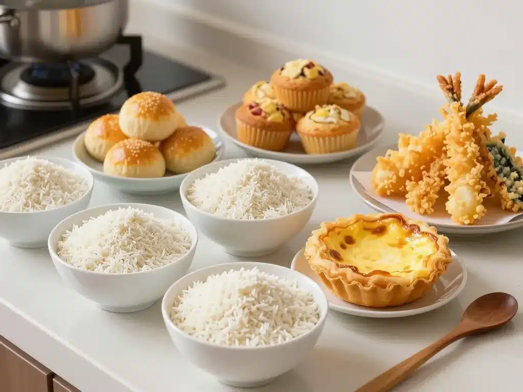 fleur de riz recettes sucrées et salées exemples