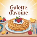galette d avoine avec ingredients pour un petit dejeuner sain