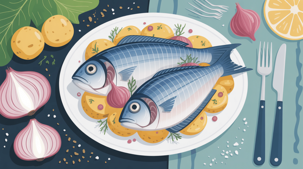 hareng matjes élégant plat nordique