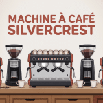 machine a cafe silvercrest sur un plan de travail moderne