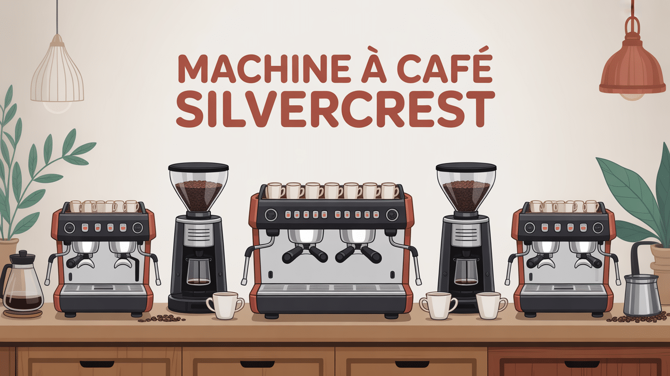 machine a cafe silvercrest sur un plan de travail moderne