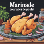 illustration marinade pour ailes de poulet appétissantes