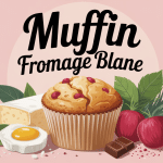 Muffin fromage blanc moelleux et ingrédients