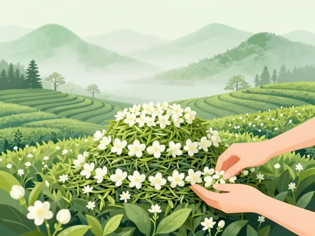 editorial tea jasmin fabrication séchage fleurs