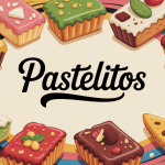 Pastelitos variés sucrés et salés sur fond festif