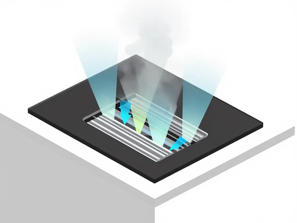 plaque de cuisson avec hotte intégrée avis schéma technique de l’aspiration