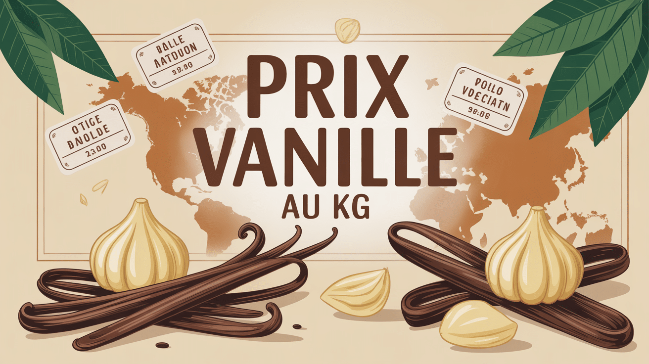 illustration prix de la vanille au kg origines