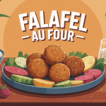 Assiette recette falafel au four ambiance méditerranéenne