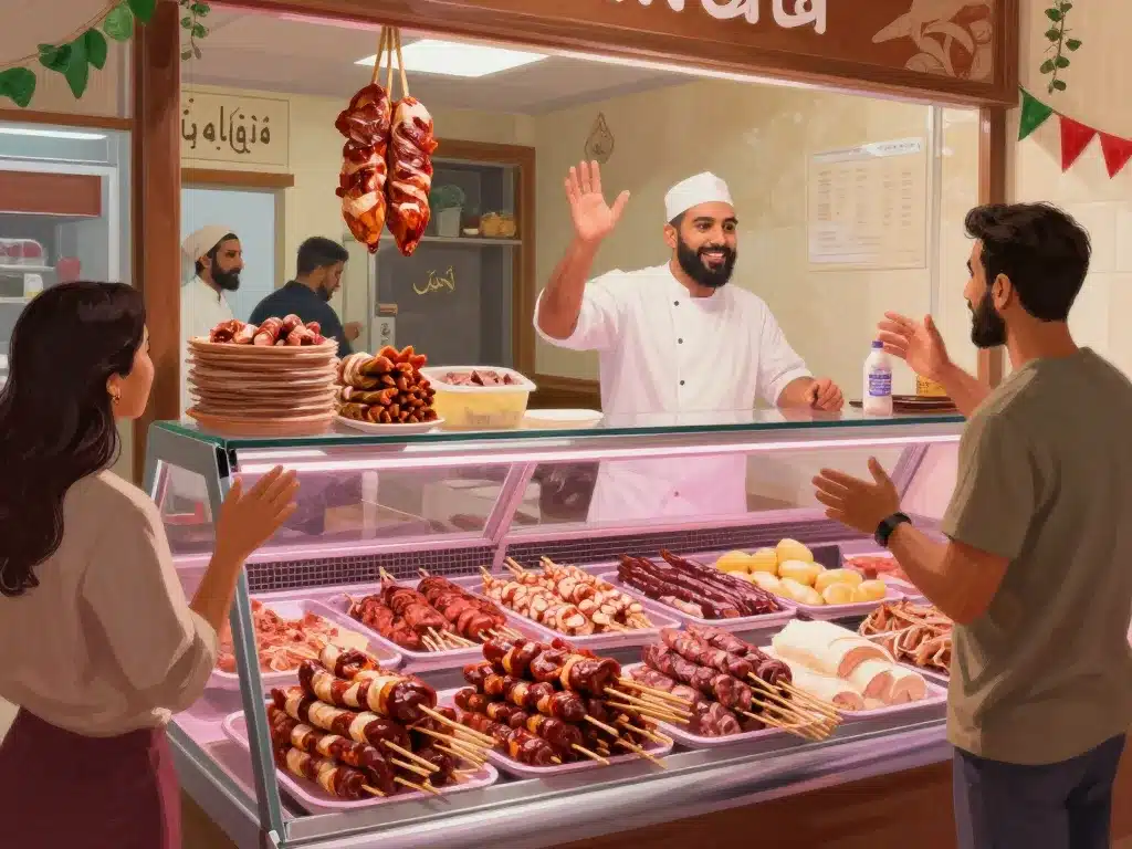 scène boutique services boucherie halal mont de marsan